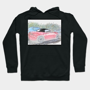 Love red sports car painting Hoodie